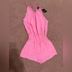 New small pink romper jumper jumpsuit bodysuit shorts dress boho top festival
